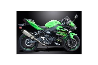 Sistema di scarico completo per Kawasaki Ninja 400 Z400 2018-22 343mm Titanio XOvale Bsau Silenziatore