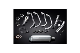 Sistema di scarico completo per Kawasaki Klz1000 Versys 2015-18 343mm Titanio XOvale Bsau Silenziatore