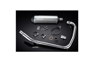 Komplette Abgasanlage für Royal Enfield Himalayan 16-23 343 mm Titan XOvale Bsau Schalldämpfer