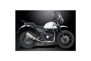 Komplette Abgasanlage für Royal Enfield Himalayan 16-23 343 mm Titan XOvale Bsau Schalldämpfer