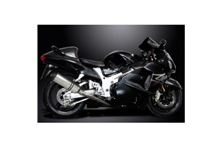 Sistema di scarico completo per Suzuki Gsx1300R Hayabusa 99-07 Decat Full 4-1 343mm Titanium XOvale Bsau