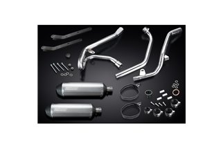 Sistema di scarico completo per Suzuki Sv650 98-02 2-2 343mm Titanium XOvale Bsau Silenziatori