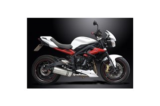 Système d'échappement complet pour Triumph Street Triple 675 13-16 Decat Full 3-1 343mm XOvale Bsau Silencieux