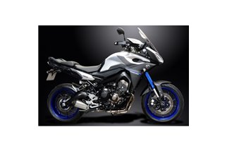 Komplette Abgasanlage für Yamaha Tracer 900 2015–20, 343 mm Titan-XOval-Schalldämpfer