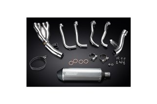 Komplette Abgasanlage für Yamaha Fz1 Fazer Fz1S 06–15, kompletter 4–1 343 mm Titan-XOval-Bsau-Schalldämpfer