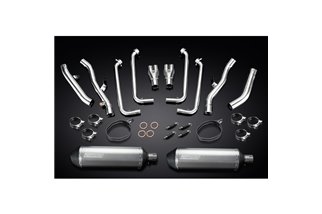 Complete Exhaust System for Yamaha Fjr1300 01-05 Decat 4-2 343mm Titanium XOvale Bsau Mufflers