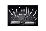 Complete Exhaust System for Yamaha Fjr1300 01-05 Decat 4-2 343mm Titanium XOvale Bsau Mufflers