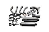 Sistema di scarico completo 343mm titanium silence. kawasaki ninja 1000 sx 2020 2021