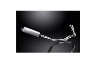 Sistema di scarico completo per Cfmoto 650Nk 2016-2023 343mm X-Ovale Silenziatore Titanio