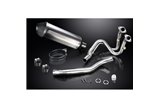 Sistema di scarico completo per Cfmoto 650Nk 2016-2023 343mm X-Ovale Silenziatore Titanio