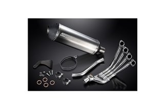 Full Exhaust System for Honda Cb650R Cb650R 2019-2021 4-1 343mm X-Oval Titanium Muffler