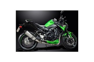 Système d'échappement complet pour Kawasaki Z900 20-21 343 mm Titane XOval Bsau Silencieux