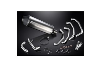 Full Exhaust System for Kawasaki Zzr1100 1990-2001 4-1 343mm Titanium XOval Bsau Muffler