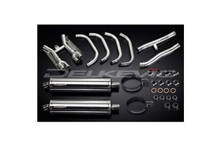 Système d'échappement complet pour Suzuki Gsx1400 01-04 4-2 450mm silencieux ovale Bsau en acier inoxydable