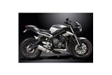 Complete exhaust system for Triumph Street Triple 765Rs 2017-20 343mm XOvale Titanium