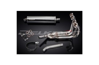 Complete exhaust system for Yamaha Yzf600R Thundercat 450 mm stainless oval for all years