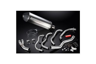 Sistema di scarico completo per Kawasaki Zzr600 D/E Zzr400 K/N 90-09 4-1 Silenziatore in titanio X-Oval da 343 mm