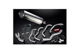 Sistema di scarico completo per Kawasaki Zzr600 D/E Zzr400 K/N 90-09 4-1 Silenziatore in titanio X-Oval da 343 mm