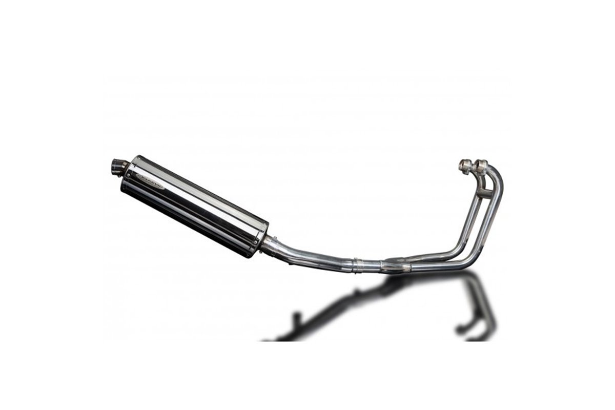 Complete exhaust system 450mm stainless steel silencers from bsau yamaha fj1200 1988 1990