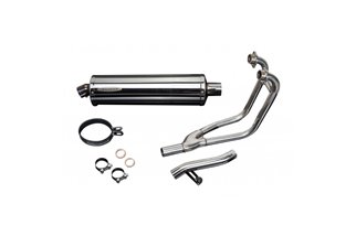 Complete exhaust system 450mm stainless steel silencers from bsau yamaha fj1200 1988 1990