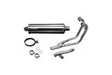 Complete exhaust system 450mm stainless steel silencers from bsau yamaha fj1200 1988 1990