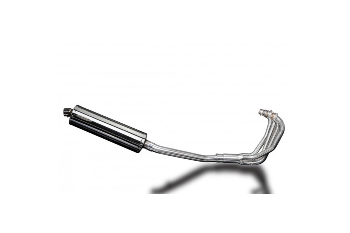 Complete exhaust system 450mm stainless steel silencers from bsau yamaha xjr1200 1995 1998