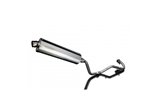 Complete exhaust system 450mm stainless steel oval silencer honda cbr900rr fireblade 1992 1999