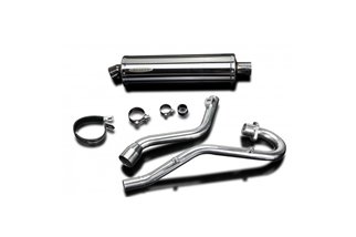 Complete exhaust system 450mm stainless steel oval silencer honda cbr900rr fireblade 1992 1999