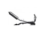 Sistema di scarico completo silenziatore ovale in acciaio inox da 450 mm honda cb650f 2014 2018