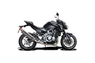 Ligne d'échappement complète silencieux ovale inox 450mm honda cb650f 2014 2018