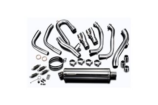 BSAU complete exhaust system in stainless steel 450mm suzuki gsx1300r hayabusa 1999 2007