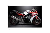 Complete exhaust system for Honda Cbr650F Cb650F 14-18 Oval Stainless Steel Muffler 450mm