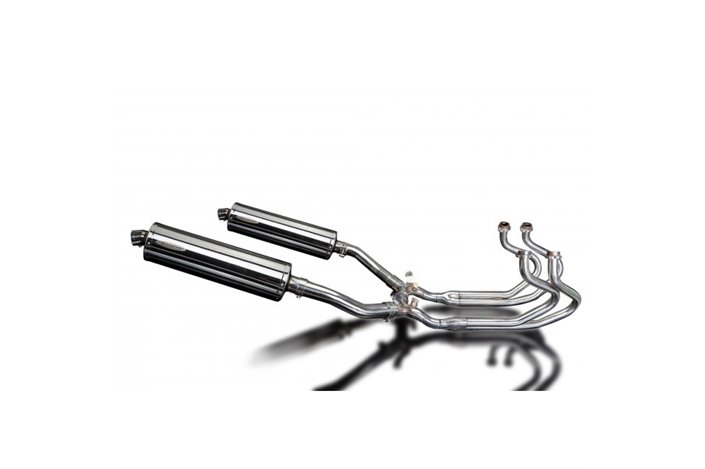 Sistema di scarico completo per Honda St1300 Pan European Abs 450mm Stainless Ovale Bsau