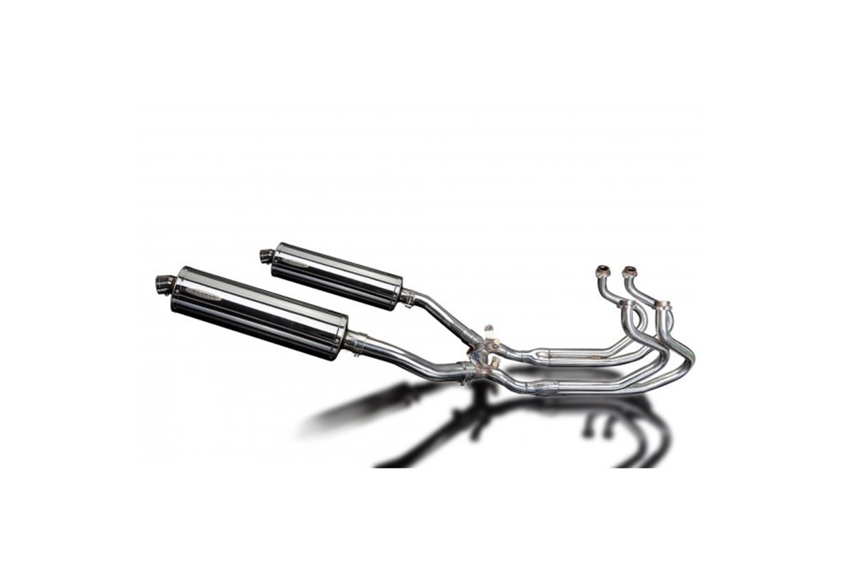 Complete exhaust system for Honda St1300 Pan European Abs 450mm Stainless Oval Bsau