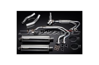 Complete exhaust system for Honda St1300 Pan European Abs 450mm Stainless Oval Bsau