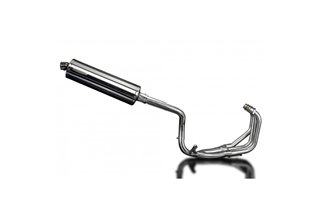 Sistema di scarico completo per Honda CB600F Hornet 1998-02 450mm Stainless Ovale Silenziatore