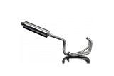 Sistema di scarico completo per Honda CB600F Hornet 1998-02 450mm Stainless Ovale Silenziatore