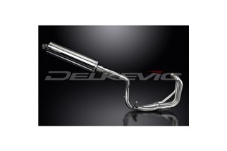 Sistema di scarico completo per Honda CB600F Hornet 1998-02 450mm Stainless Ovale Silenziatore