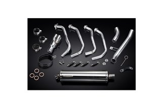 Système d'échappement complet pour Kawasaki Z900 17-19 Silencieux Bsau ovale en acier inoxydable de 450 mm