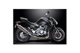 Système d'échappement complet pour Kawasaki Z900 17-19 Silencieux Bsau ovale en acier inoxydable de 450 mm