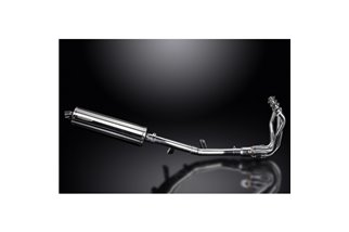 Sistema di scarico completo per Kawasaki Klz1000 Versys 2015-18 450mm Stainless Ovale Bsau Silenziatore