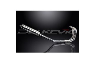 Komplette Abgasanlage für Suzuki Gsx650Fa 2007–16, 450 mm ovaler Edelstahl-Schalldämpfer