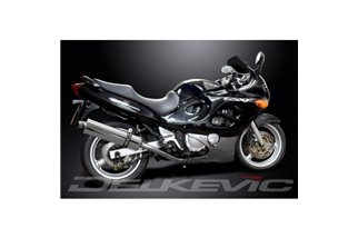 Komplette Abgasanlage für Suzuki Gsx600F 97–06 4–1, 450 mm ovaler Edelstahl-Schalldämpfer