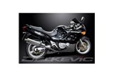 Système d'échappement complet pour Suzuki Gsx600F 97-06 4-1 450 mm silencieux ovale Bsau en acier inoxydable