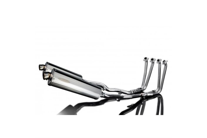 Sistema di scarico completo per Yamaha Fjr1300 2006-2023 Silenziatori 450mm Stainless Ovale Bsau