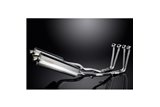 Système d'échappement complet pour Yamaha Fjr1300 2006-2023 Silencieux 450 mm ovale en acier inoxydable Bsau