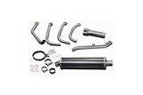 Sistema di scarico completo silenziatore in acciaio inox da 450 mm di bsau kawasaki z900 2020 2021