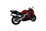 Sistema di scarico completo bsau ovale in carbonio 450mm honda CBR1100XX Blackbird