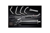 Complete exhaust system for Honda Cbr1100Xx Blackbird 4-1 450mm Carbon Oval Bsau