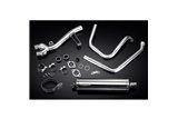 Sistema di scarico completo per Honda Nt650V Deauville 98-05 Ovale 450mm Stainless Silenziatore